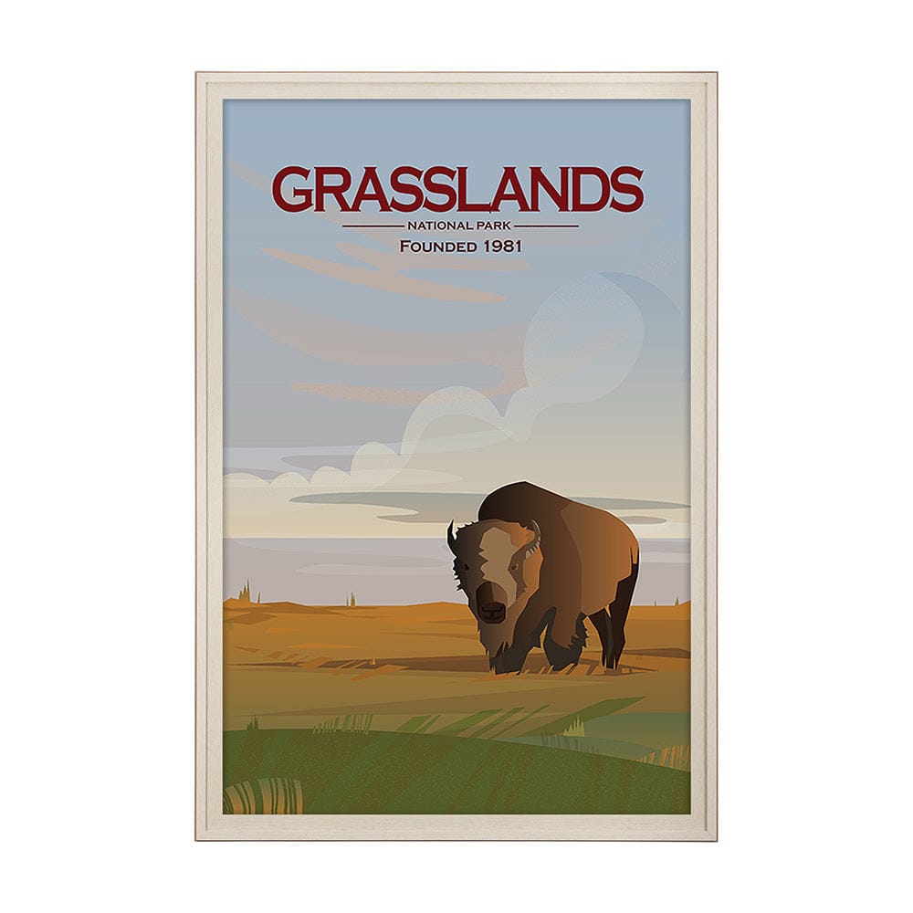 Mercana - Grasslands GO XL by Mercana Studio a Hand Embellished Decograph Framed Art Print under Glass - 15837 view 1