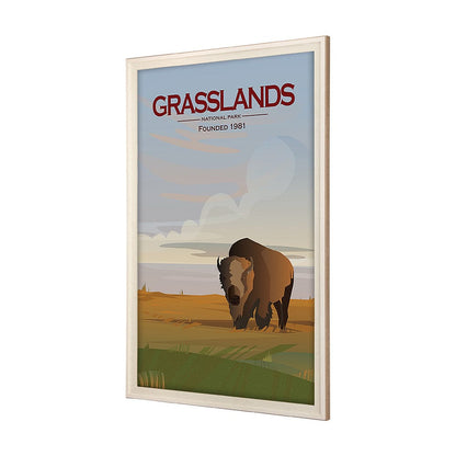Mercana - Grasslands GO XL by Mercana Studio a Hand Embellished Decograph Framed Art Print under Glass - 15837 view 2