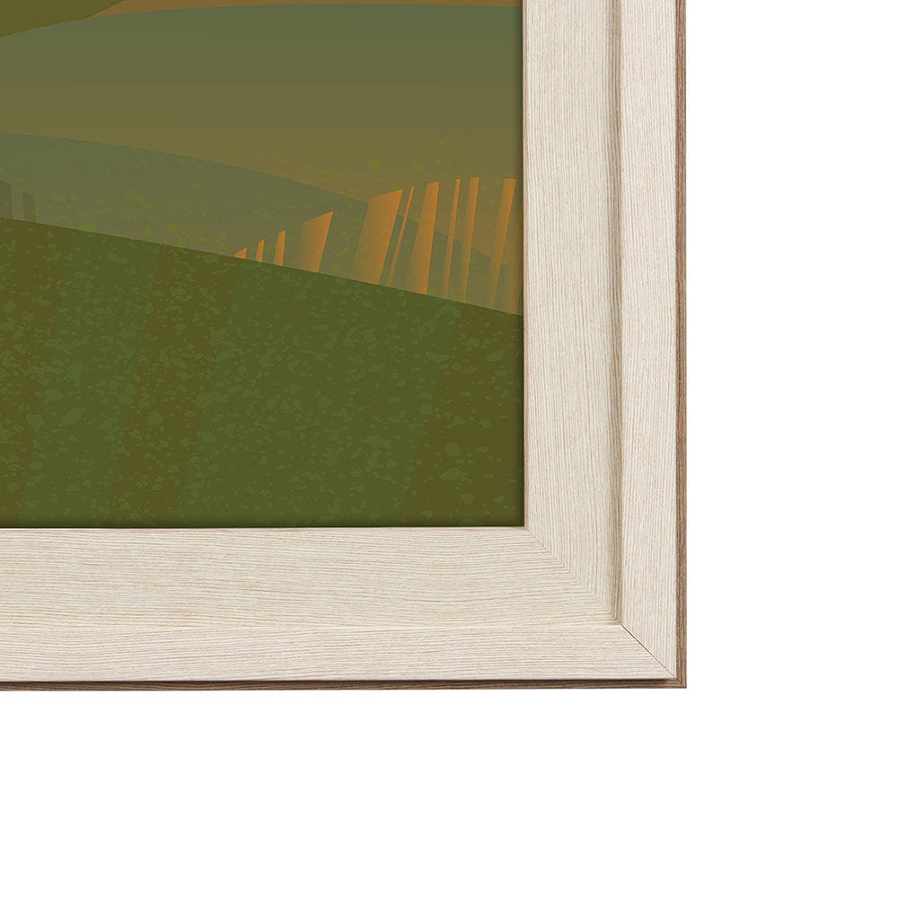 Mercana - Grasslands GO XL by Mercana Studio a Hand Embellished Decograph Framed Art Print under Glass - 15837 view 3