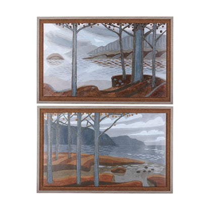 Mercana - Gray Day by Mercana Studio a Hand Embelished Textured Framed Canvas - 102186-FS view 8