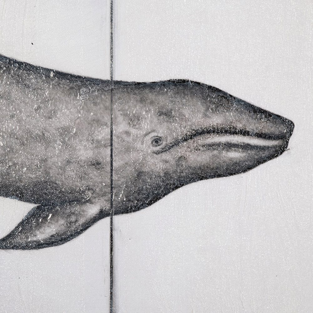 Mercana - Gray Whale by Mercana Studio a Hand Embellished Textured Canvas - 101866-S view 4