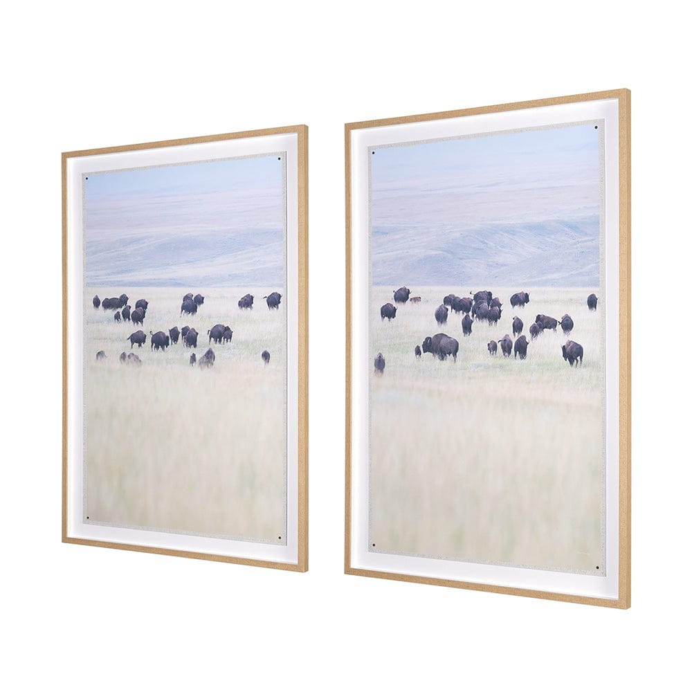 Mercana - Grazing Herd by Chad Mackay a Framed Art Print Matted under Glass (Set of 2) - 15683 view 2