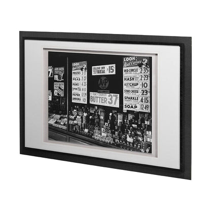 Mercana - Great Tea Company by Berenice Abbott a Hand Embellished Textured Framed Art Photo Matted under Glass - 13163 view 2