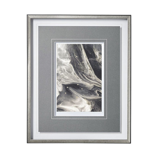 Mercana - Greek Pitch II by Gabrielle Campbell a Hand Embellished Textured Framed Art Print Matted under Glass - 13139 view 1