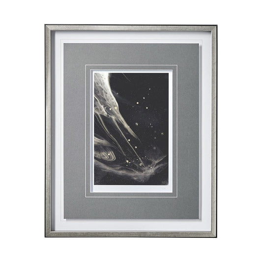 Mercana - Greek Pitch III by Gabrielle Campbell Hand Embellished Textured Framed Art Print Matted under Glass - 13140 view 1