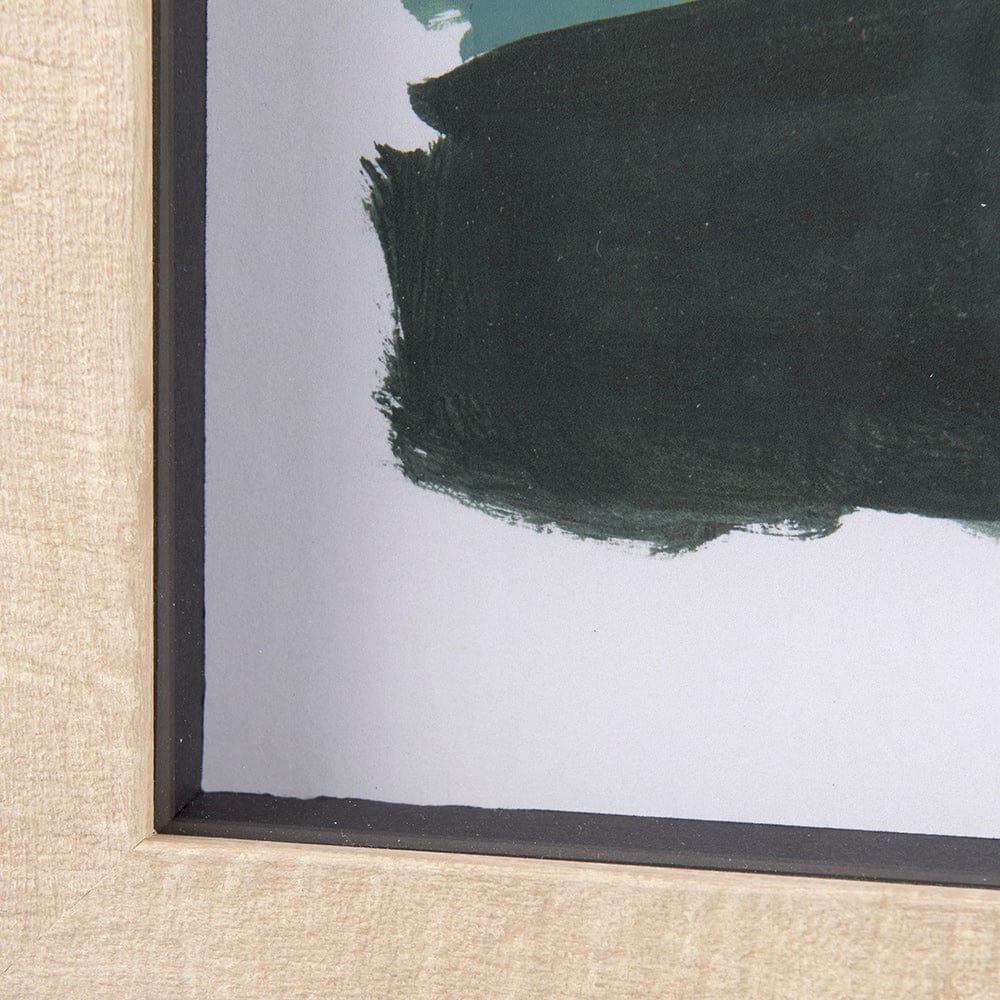Mercana - Green Desert I by Mercana Studio a Hand Embelished Textured Framed Art Print Matted under Glass - 14075 view 5