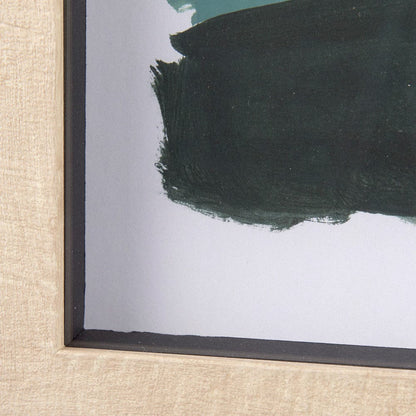 Mercana - Green Desert I by Mercana Studio a Hand Embelished Textured Framed Art Print Matted under Glass - 14075 view 5
