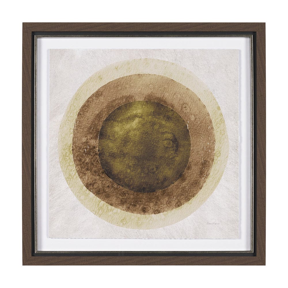 Mercana - Green Eclipse by Mercana Studio Hand Embellished Framed Print under Glass - 15816 view 1