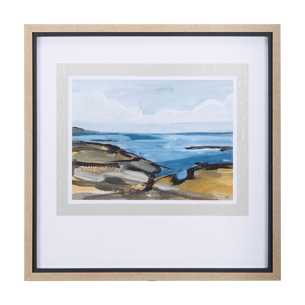 Mercana - Grey Sky I by Mercana Studio a Hand Embellished Textured Framed Art Print Matted under Glass - 14355 view 1
