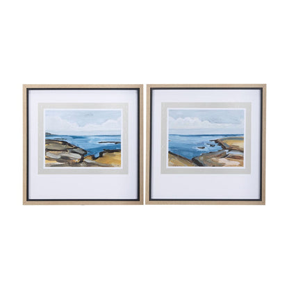 Mercana - Grey Sky I by Mercana Studio a Hand Embellished Textured Framed Art Print Matted under Glass - 14355 view 8