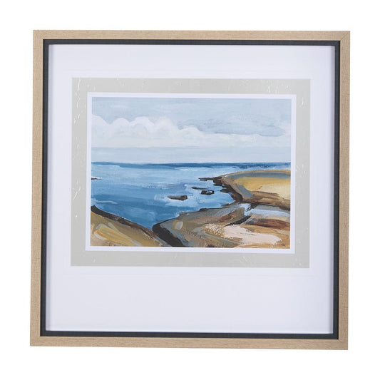 Mercana - Grey Sky II by Mercana Studio a Hand Embellished Textured Framed Art Print Matted under Glass - 14356 view 1