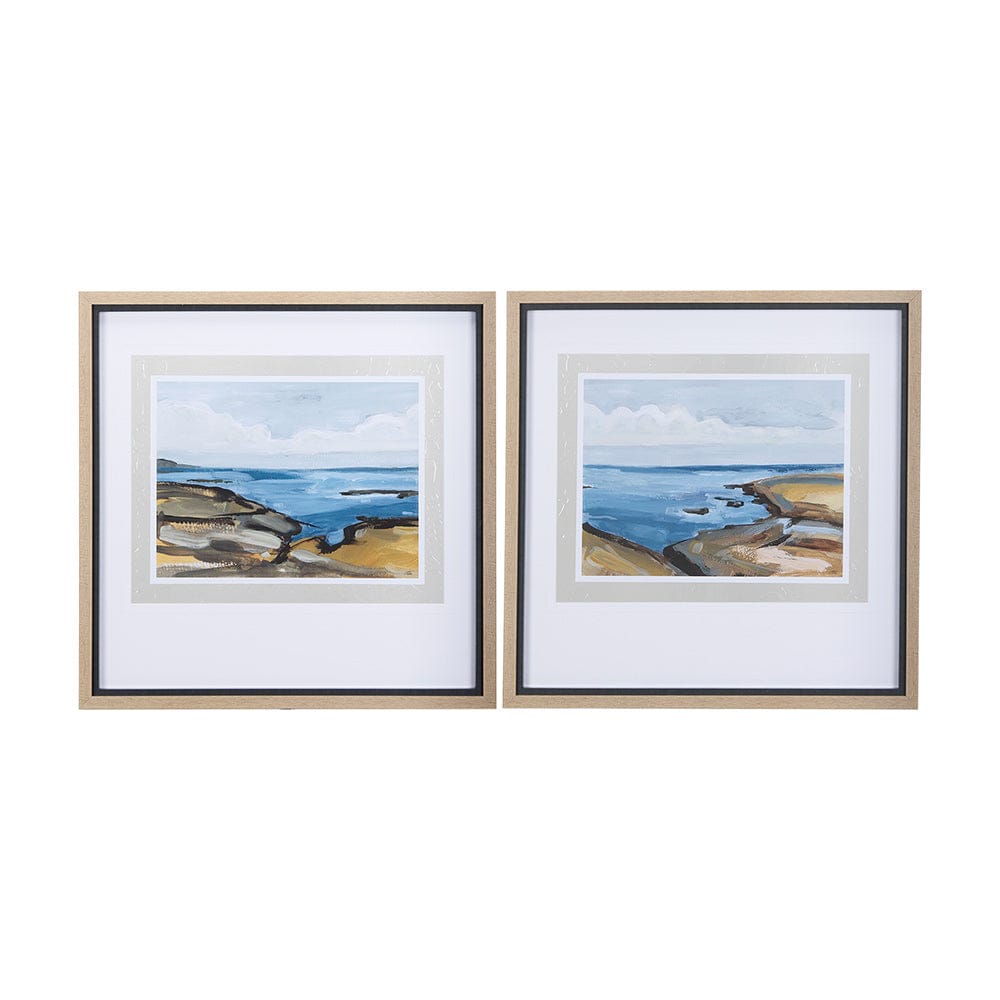 Mercana - Grey Sky II by Mercana Studio a Hand Embellished Textured Framed Art Print Matted under Glass - 14356 view 11