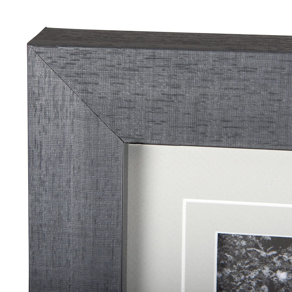 Mercana - Grey & White Barn I by Mercana Studio Hand Embellished Textured Framed Art Print Matted under Glass - 14179 view 4