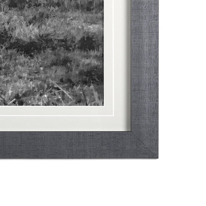 Mercana - Grey & White Barn Ii by Mercana Studio Hand Embellished Textured Framed Art Print Matted under Glass - 14180 view 3