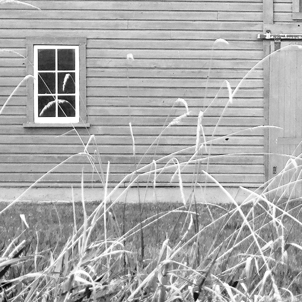 Mercana - Grey & White Barn Ii by Mercana Studio Hand Embellished Textured Framed Art Print Matted under Glass - 14180 view 6