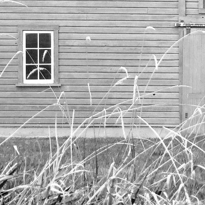 Mercana - Grey & White Barn Ii by Mercana Studio Hand Embellished Textured Framed Art Print Matted under Glass - 14180 view 6