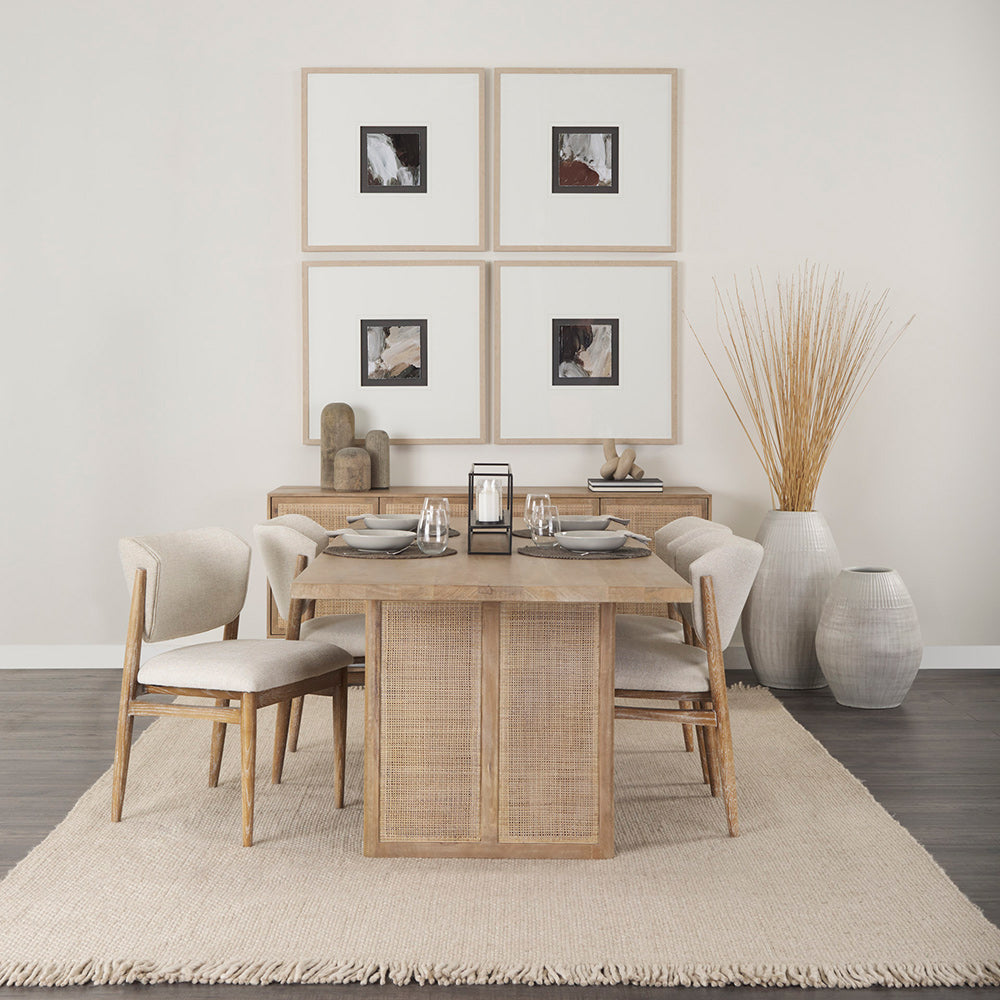 Mercana - Grier 72.0L x 18.75W x 31.5H Light Brown Solid Wood W/Cane Sideboard - 69895 view 13
