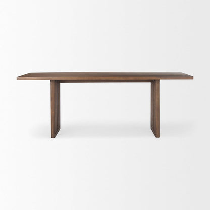 Mercana - Grier 84L Medium Brown Wood w/ Cane Dining Table - 69904 view 2