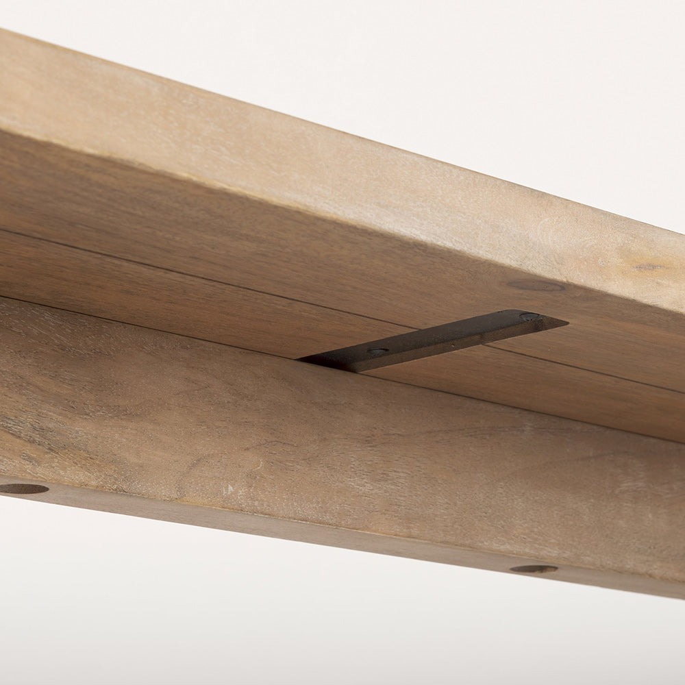 Mercana - Grier Light Brown Solid Wood w/ Cane Accent Console Table - 70172 view 7