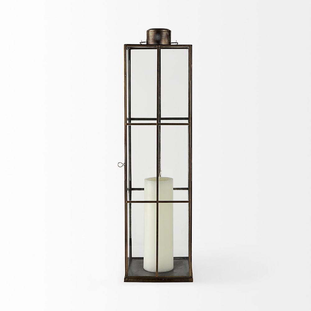 Mercana - Grimwig Large 8L x 8W x 31H LANTERN W/SHEET BASE WITHOUT BEVEL - 68836_CLOSEOUT view 2