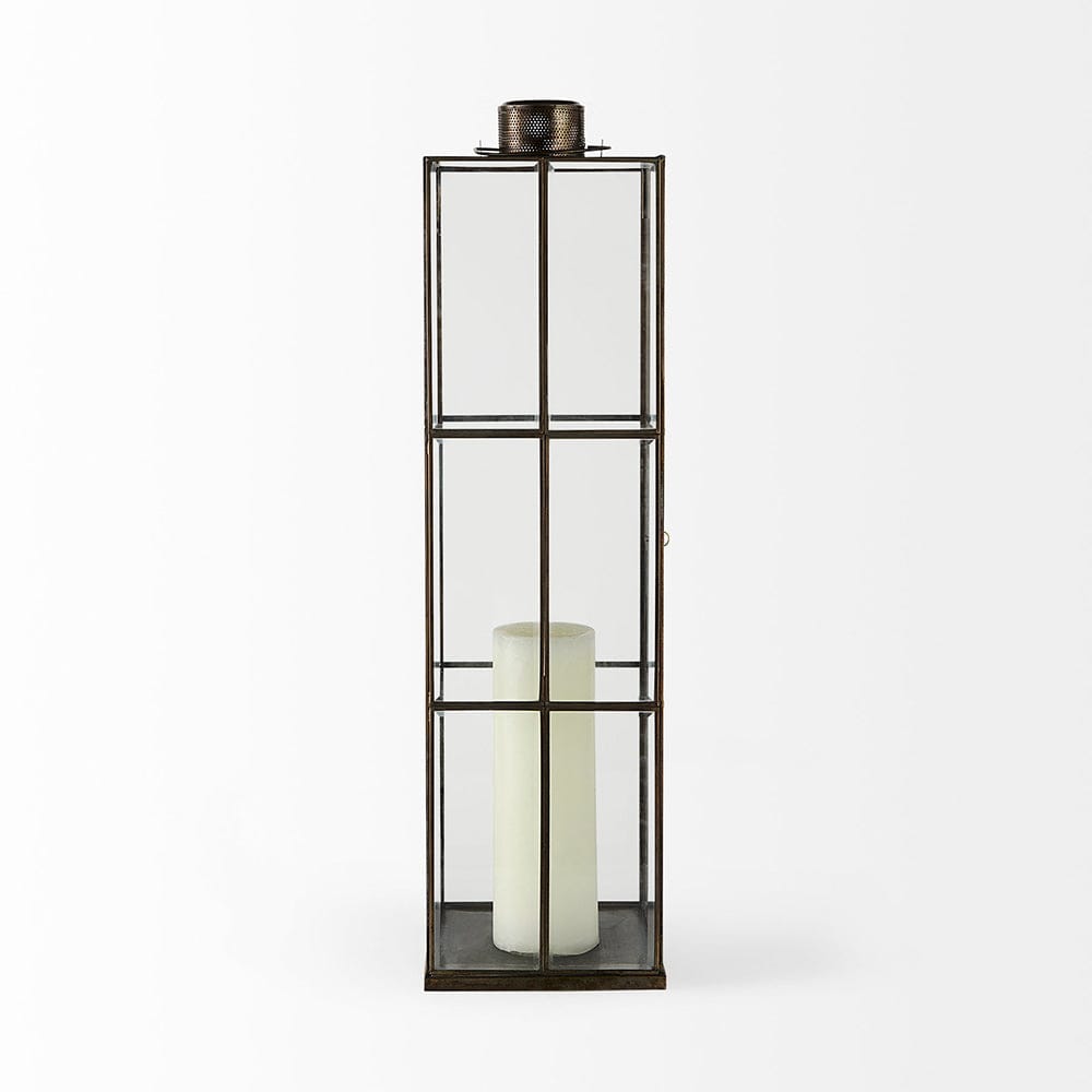 Mercana - Grimwig Large 8L x 8W x 31H LANTERN W/SHEET BASE WITHOUT BEVEL - 68836_CLOSEOUT view 4