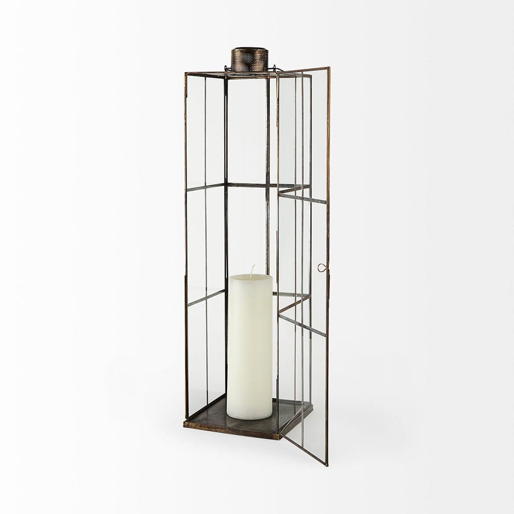 Mercana - Grimwig Large 8L x 8W x 31H LANTERN W/SHEET BASE WITHOUT BEVEL - 68836_CLOSEOUT view 5