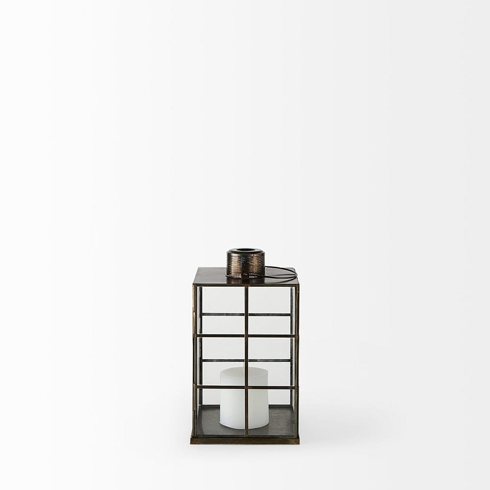 Mercana - Grimwig Small 8L x 8W x 15H LANTERN W/SHEET BASE WITHOUT BEVEL - 68834_CLOSEOUT view 3