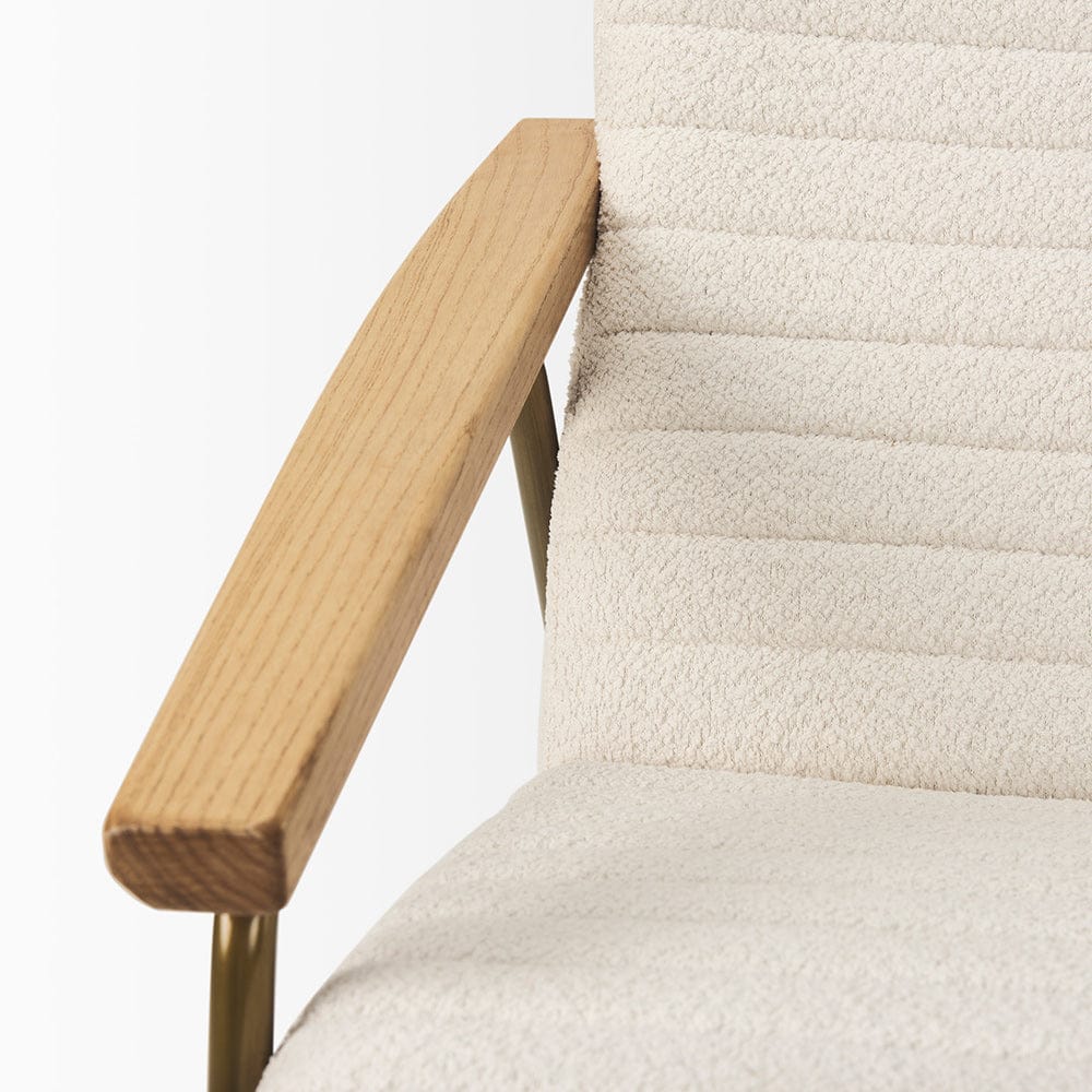 Mercana - Grosjean Cream Boucle Accent Chair - 70221 view 8