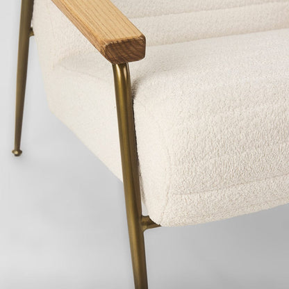 Mercana - Grosjean Cream Boucle Accent Chair - 70221 view 9