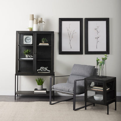 Mercana - Guilia Castlerock Gray With Metal Frame Sling Accent Chair - 69002 view 4