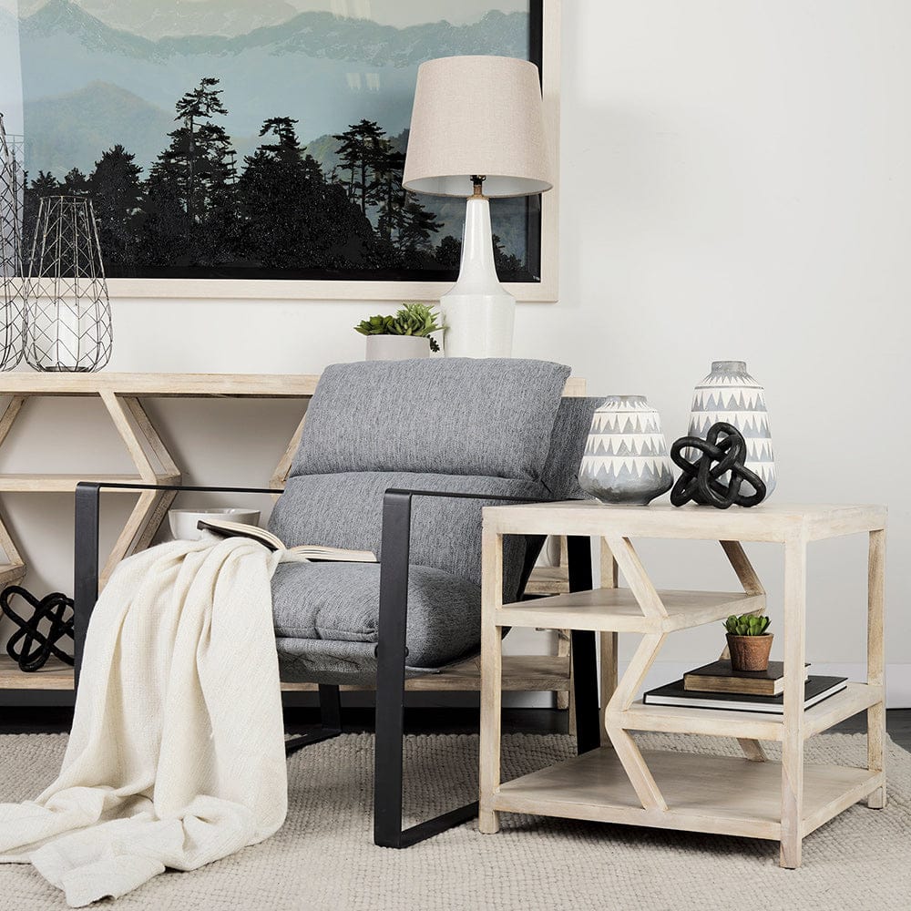 Mercana - Guilia Castlerock Gray With Metal Frame Sling Accent Chair - 69002 view 5