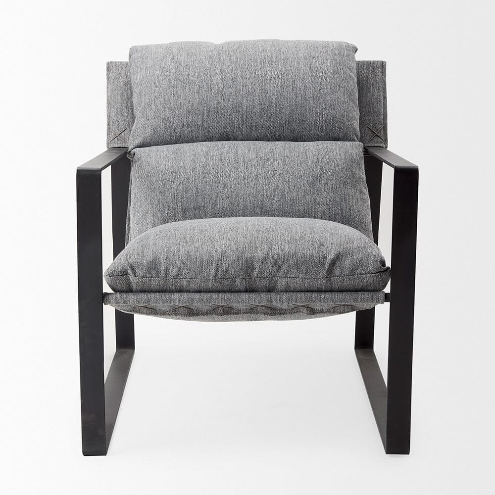 Mercana - Guilia Castlerock Gray With Metal Frame Sling Accent Chair - 69002 view 7