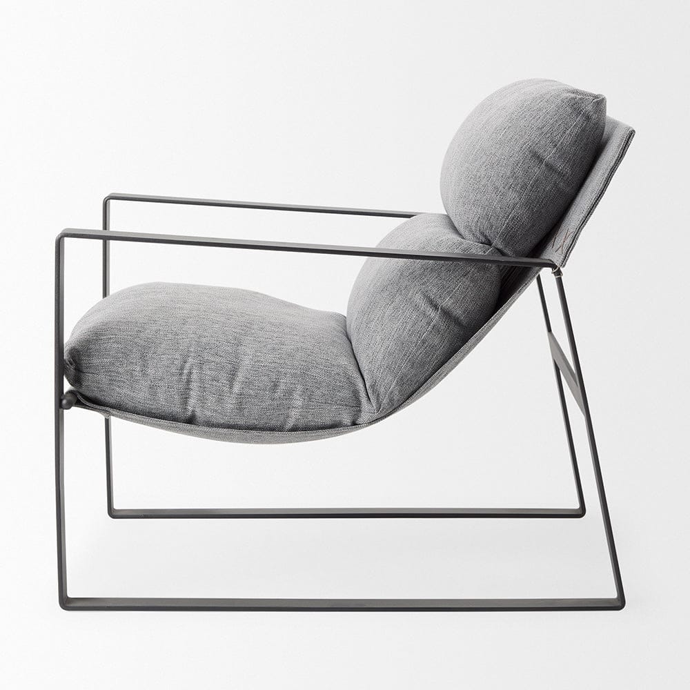 Mercana - Guilia Castlerock Gray With Metal Frame Sling Accent Chair - 69002 view 8