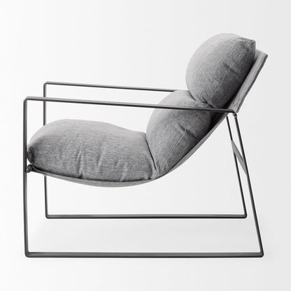 Mercana - Guilia Castlerock Gray With Metal Frame Sling Accent Chair - 69002 view 8