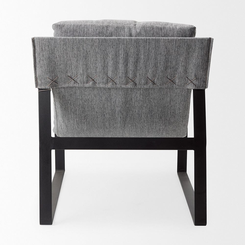 Mercana - Guilia Castlerock Gray With Metal Frame Sling Accent Chair - 69002 view 9