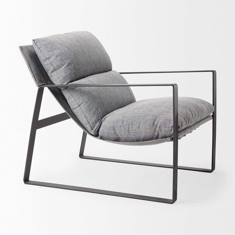 Mercana - Guilia Castlerock Gray With Metal Frame Sling Accent Chair - 69002 view 11