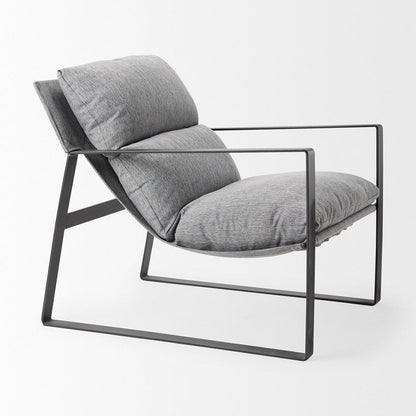 Mercana - Guilia Castlerock Gray With Metal Frame Sling Accent Chair - 69002 view 11