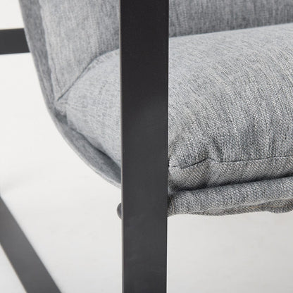 Mercana - Guilia Castlerock Gray With Metal Frame Sling Accent Chair - 69002 view 14