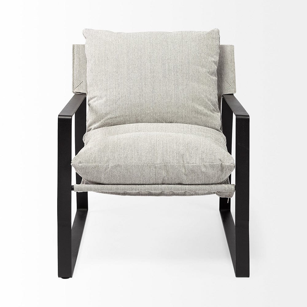 Mercana - Guilia Frost Gray With Metal Frame Sling Accent Chair - 69003 view 3