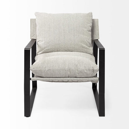 Mercana - Guilia Frost Gray With Metal Frame Sling Accent Chair - 69003 view 3