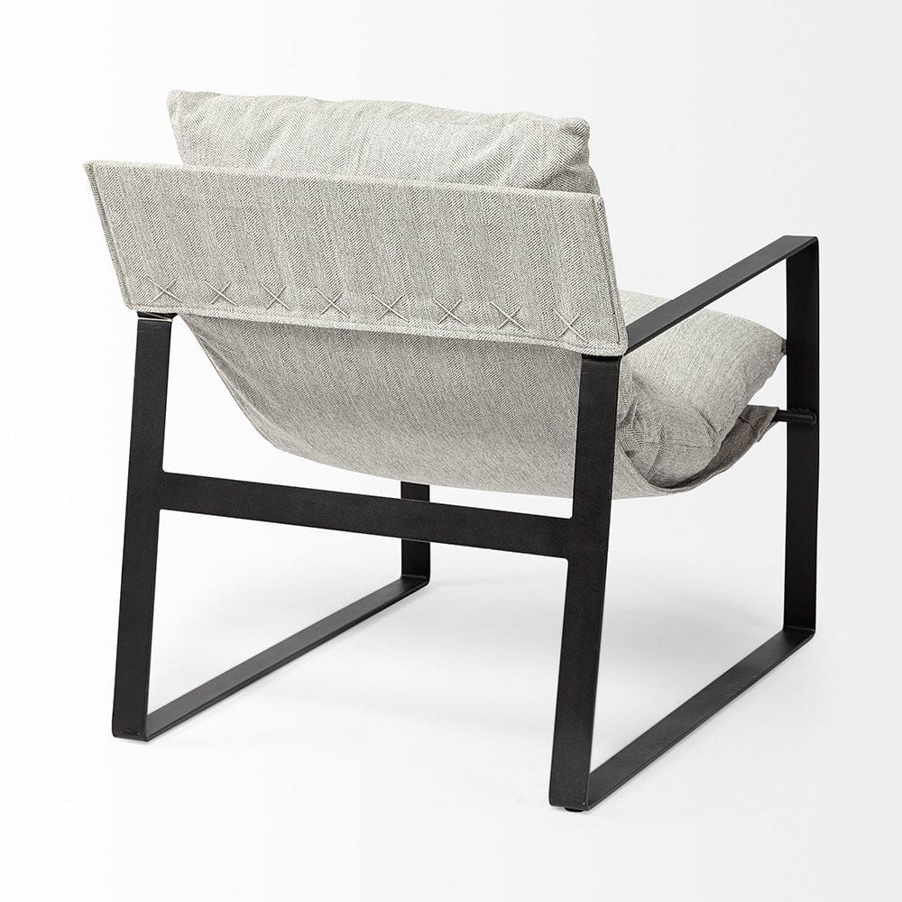 Mercana - Guilia Frost Gray With Metal Frame Sling Accent Chair - 69003 view 6