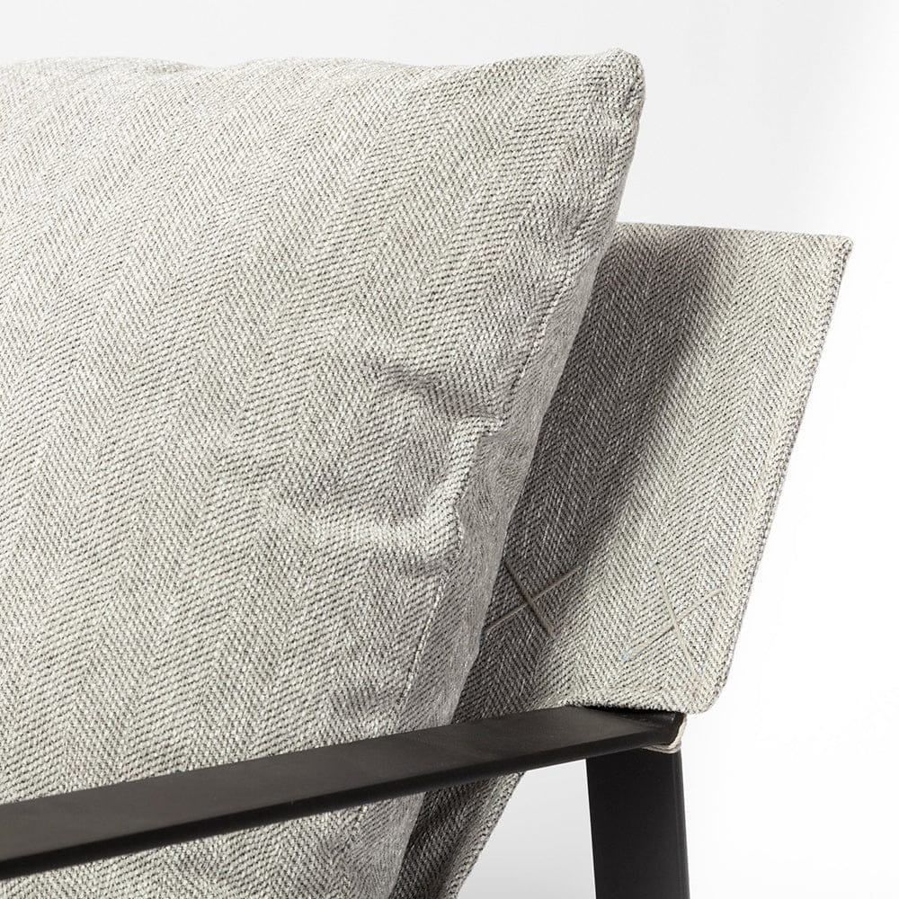 Mercana - Guilia Frost Gray With Metal Frame Sling Accent Chair - 69003 view 7