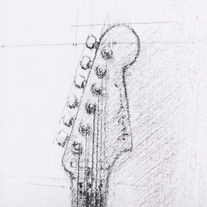Mercana - Guitar I by Mercana Studio a Hand Embellished Textured Canvas - 101031-L view 7