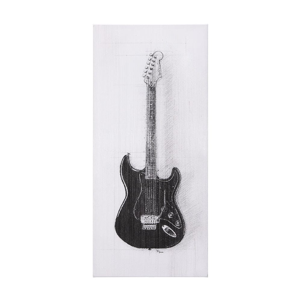 Mercana - Guitar I by Mercana Studio a Hand Embellished Textured Canvas - 101031-S view 1