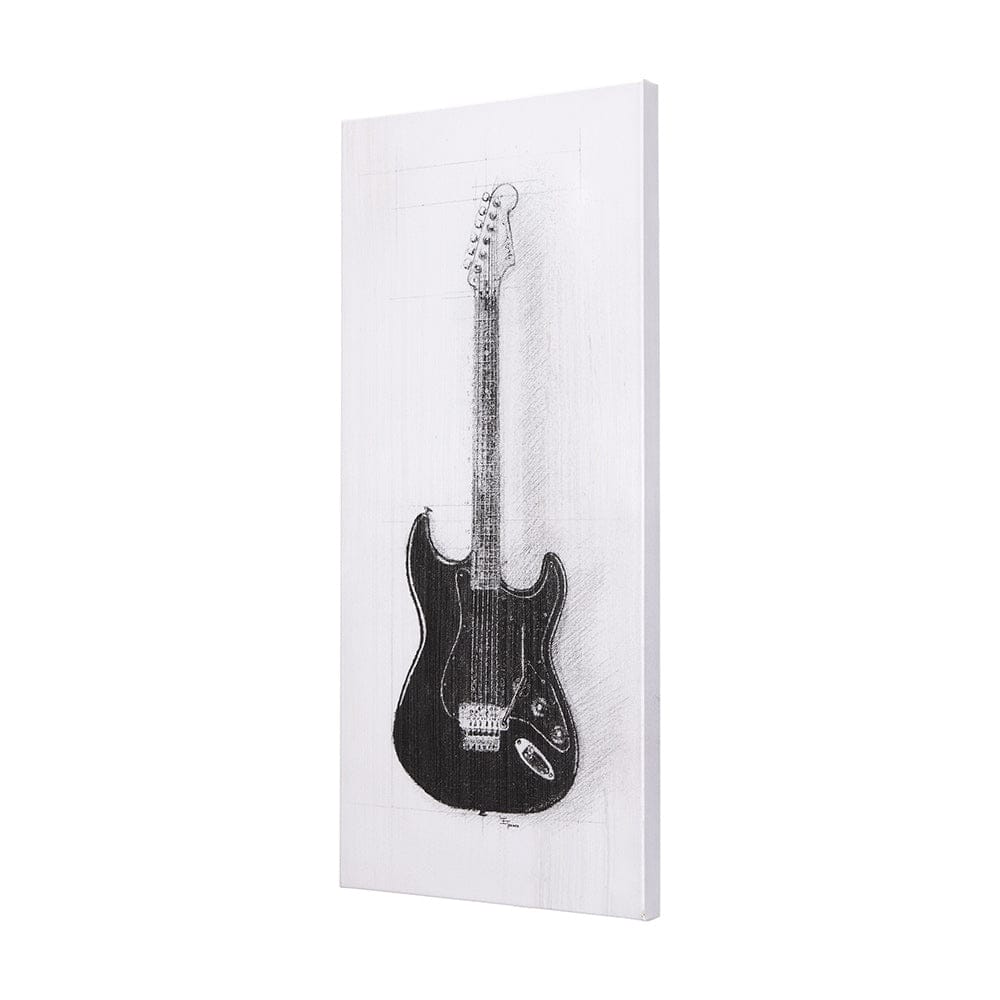 Mercana - Guitar I by Mercana Studio a Hand Embellished Textured Canvas - 101031-S view 2