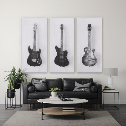 Mercana - Guitar II by Mercana Studio a Hand Embellished Textured Canvas - 101032-L view 8