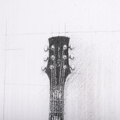 Mercana - Guitar II by Mercana Studio a Hand Embellished Textured Canvas - 101032-S view 7