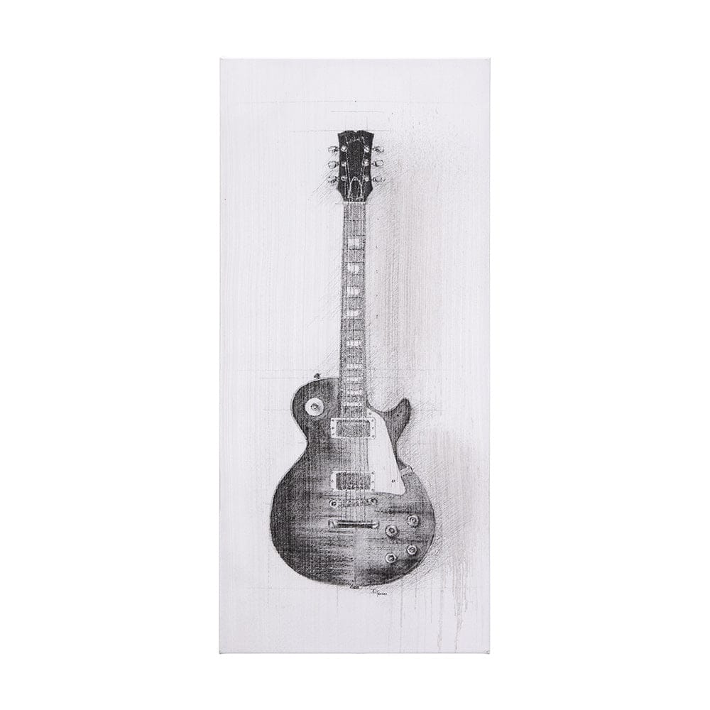 Mercana - Guitar III by Mercana Studio a Hand Embellished Textured Canvas - 101033-L view 1