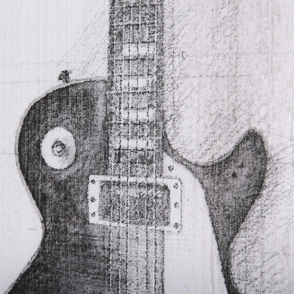 Mercana - Guitar III by Mercana Studio a Hand Embellished Textured Canvas - 101033-S view 7