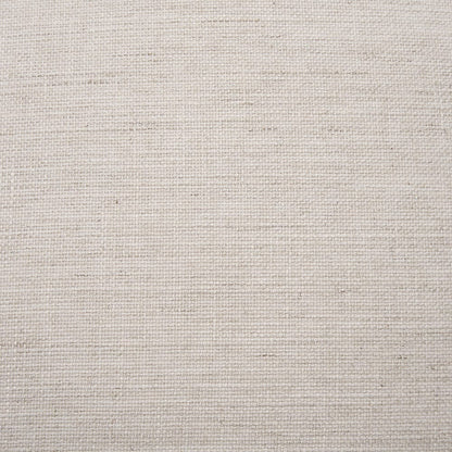 Mercana - Gwynn Beige Fabric w/ Light Brown Wood Pouf - 70571 view 7